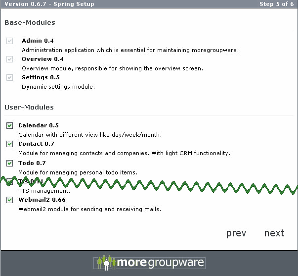 Module selection